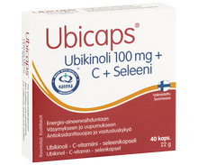 Ubicaps Ubikinoli 100 mg + C + Seleeni 40 kaps