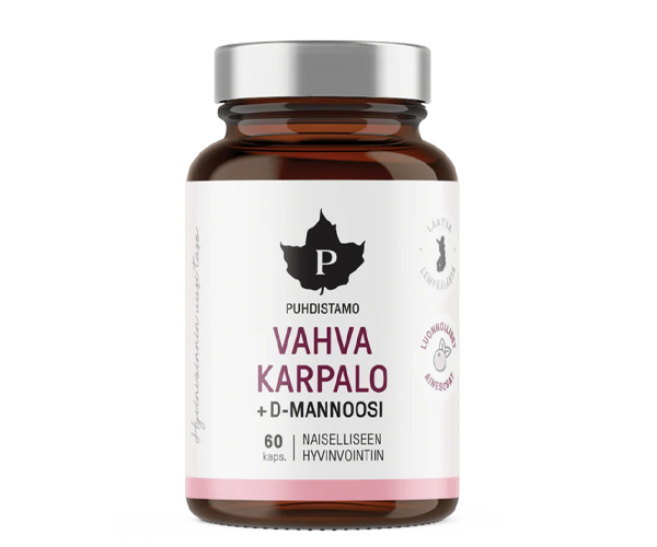 Puhdistamo Vahva Karpalo+D-mannoosi 60 kaps
