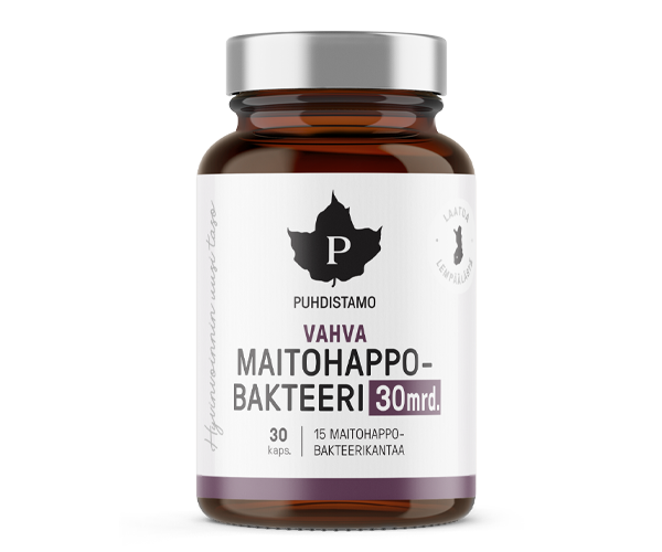 Puhdistamo Vahva Maitohappobakteeri 30mrd 30 kaps