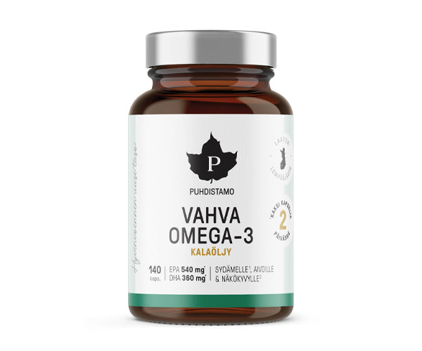 Puhdistamo Vahva Omega-3 kalaöljy 140 kaps