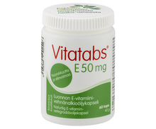 Vitatabs E50 mg luonnon E-vitamiini-vehnänalkioöljykapseli
