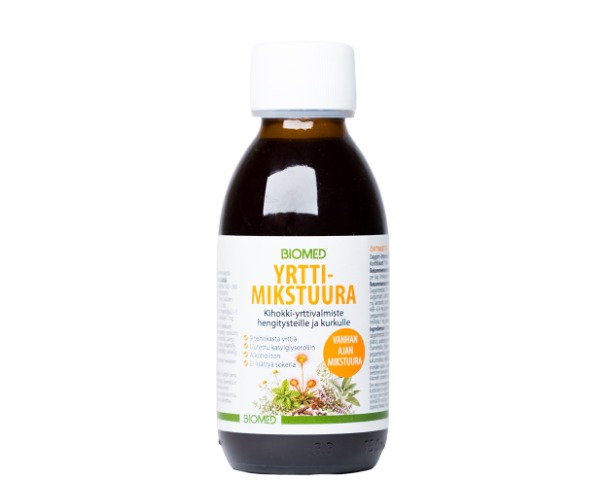 Biomed Yrttimikstuura Kihokki-yrttivalmiste 150 ml - tuotepakkaus