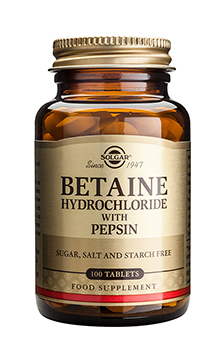 Solgar Betaine Hydrochloride+Pepsin