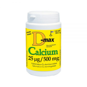 D-max Calcium 25 ug/500 mg