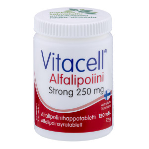 Vitacell Alfalipoiini Strong 250 mg